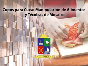 mosaico y man de alimentos