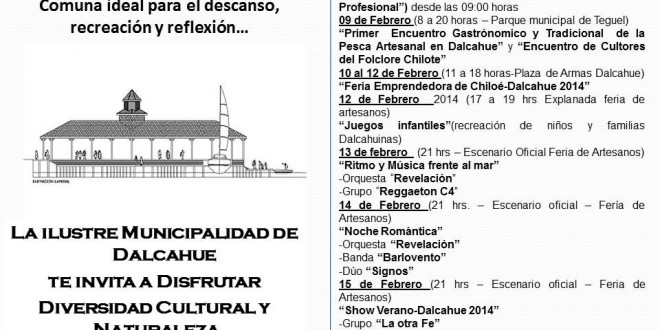Actividades Verano Dalcahue 2014 ¡LOS ESPERAMOS!
