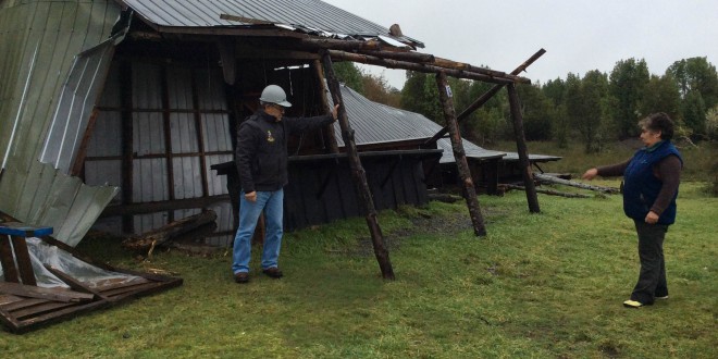 Parque Municipal de Teguel fue fuertemente azotado por el temporal