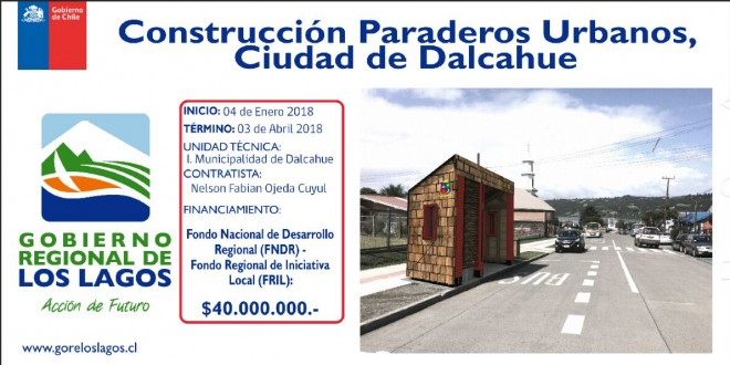 11 Nuevos Paraderos con Diseño Tradicional Para Dalcahue.