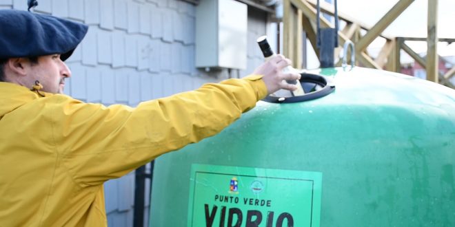 DALCAHUE PROGRESA EN RECICLAJE DEL VIDRIO