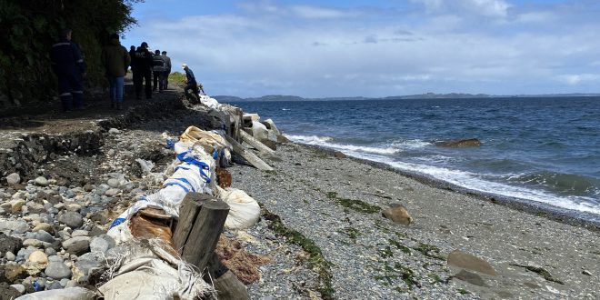 DIRECTOR DE OBRAS PORTUARIAS RECORRE COSTA DE DALCAHUE POR OBRAS DE EMERGENCIA