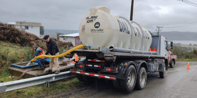 La municipalidad de Dalcahue refuerza compromiso con el agua en un invierno especialmente difícil
