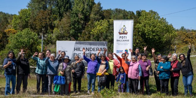 Tenaún celebró su primera minga de hiladura