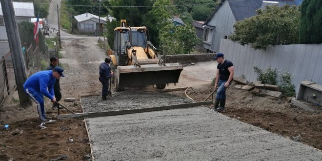 Dalcahue avanza con nuevas pavimentaciones
