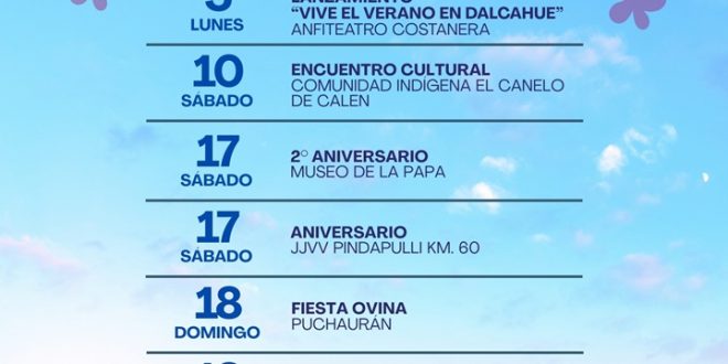 Dalcahue da la bienvenida al verano 2026 con un completo calendario de actividades familiares, culturales y deportivas
