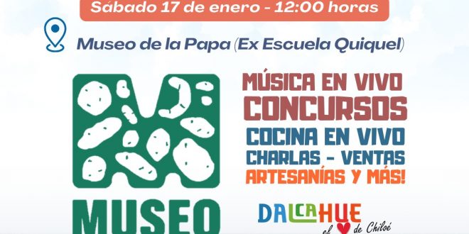 Dalcahue celebra el segundo aniversario del Museo de la Papa con una gran jornada cultural en Quiquel