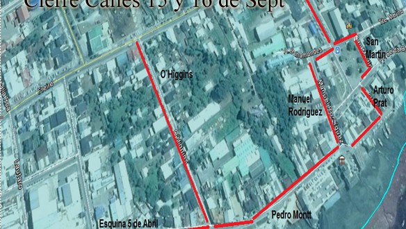 cierre calles fiestas patrias 2017