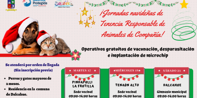 Jornadas navideñas de tenencia responsable de animales de compañía!